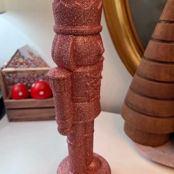 Pink Glitter Nutcracker Figurine - Picture 7 of 9